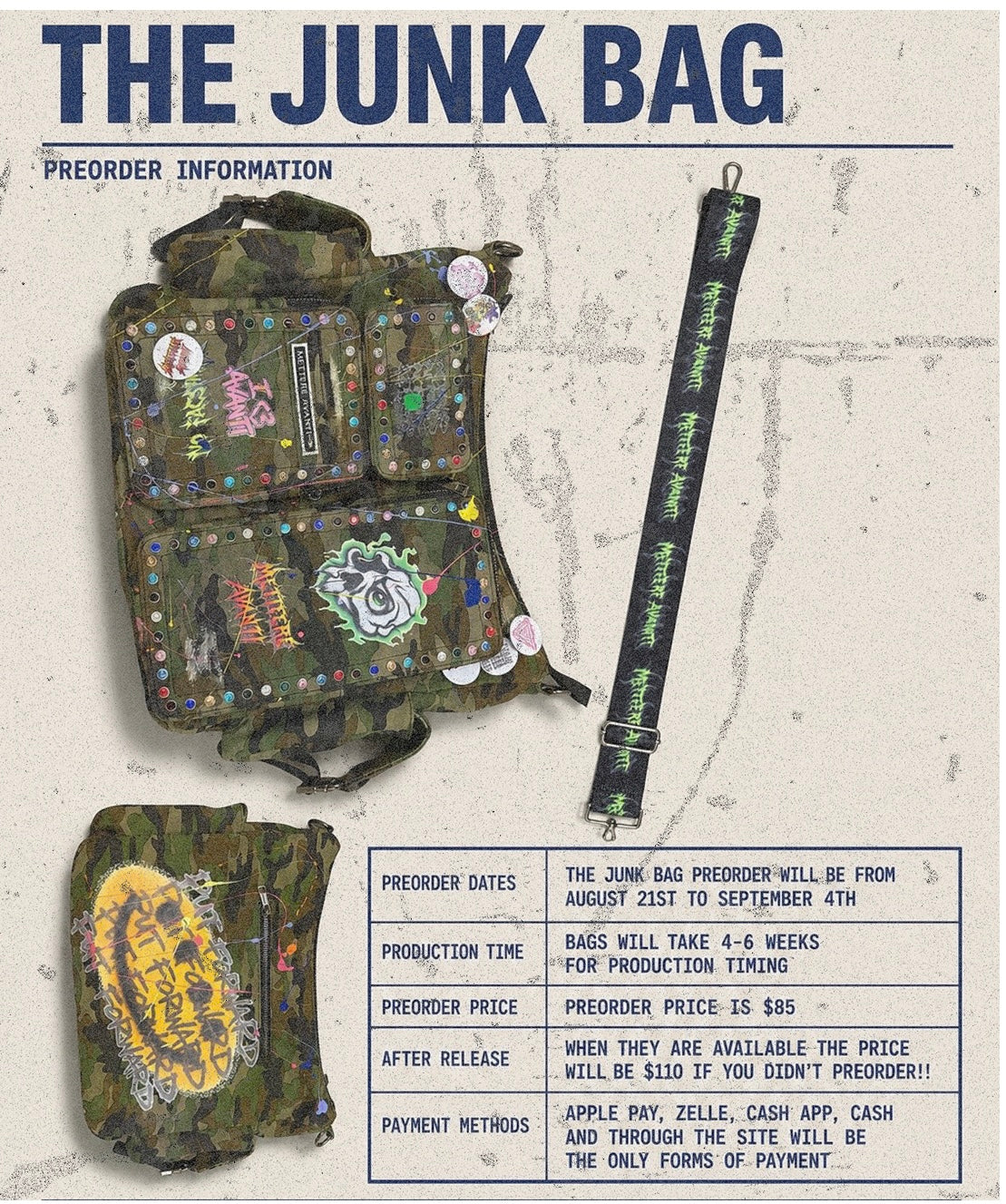 THE JUNK BAG *PREORDER*
